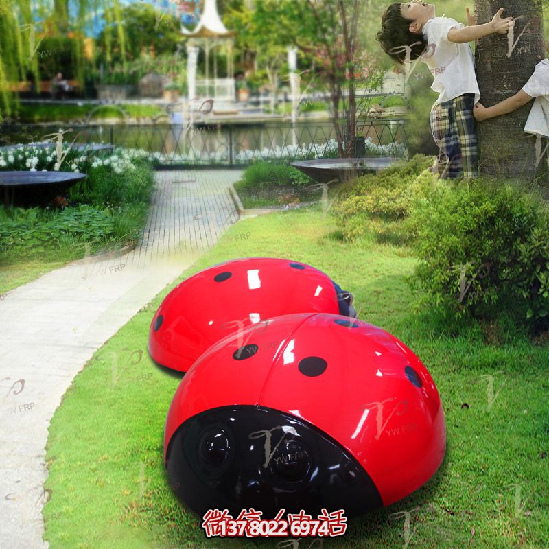 精美玻璃鋼瓢蟲(chóng)雕塑,點(diǎn)亮公園 精美玻璃鋼瓢蟲(chóng)雕塑,點(diǎn)亮公園