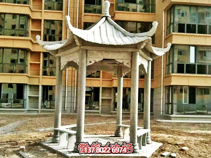 仿古建筑涼亭，為小區(qū)、公園、草坪提供休息雕塑美化